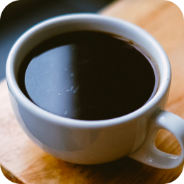 White cup with americano